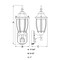 Vaxcel Rogers Park Aluminum 6.25in W, 1 Light Black Motion Sensor Dusk/Dawn Outdoor Wall Lantern T0734 - alternate 5